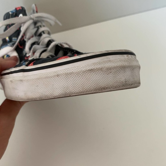 Vans Off The Wall SK8-Hi Reissue Pool Vibes sneakers black with flamingos unisex - Picture 12 of 13